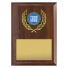 Walnut amity plaque with timber construction