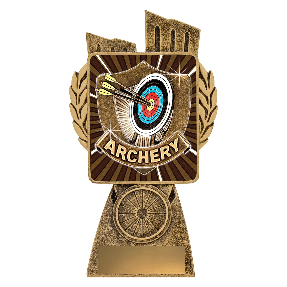 Gold antique gold lynx - archery with resin construction
