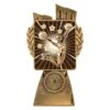 Gold antique gold lynx - cheerleading with resin construction