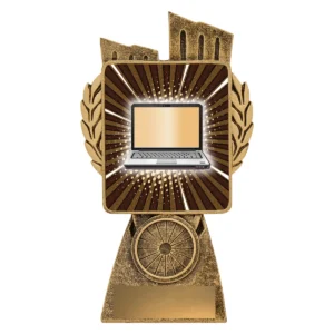 Gold antique gold lynx - computers with resin construction