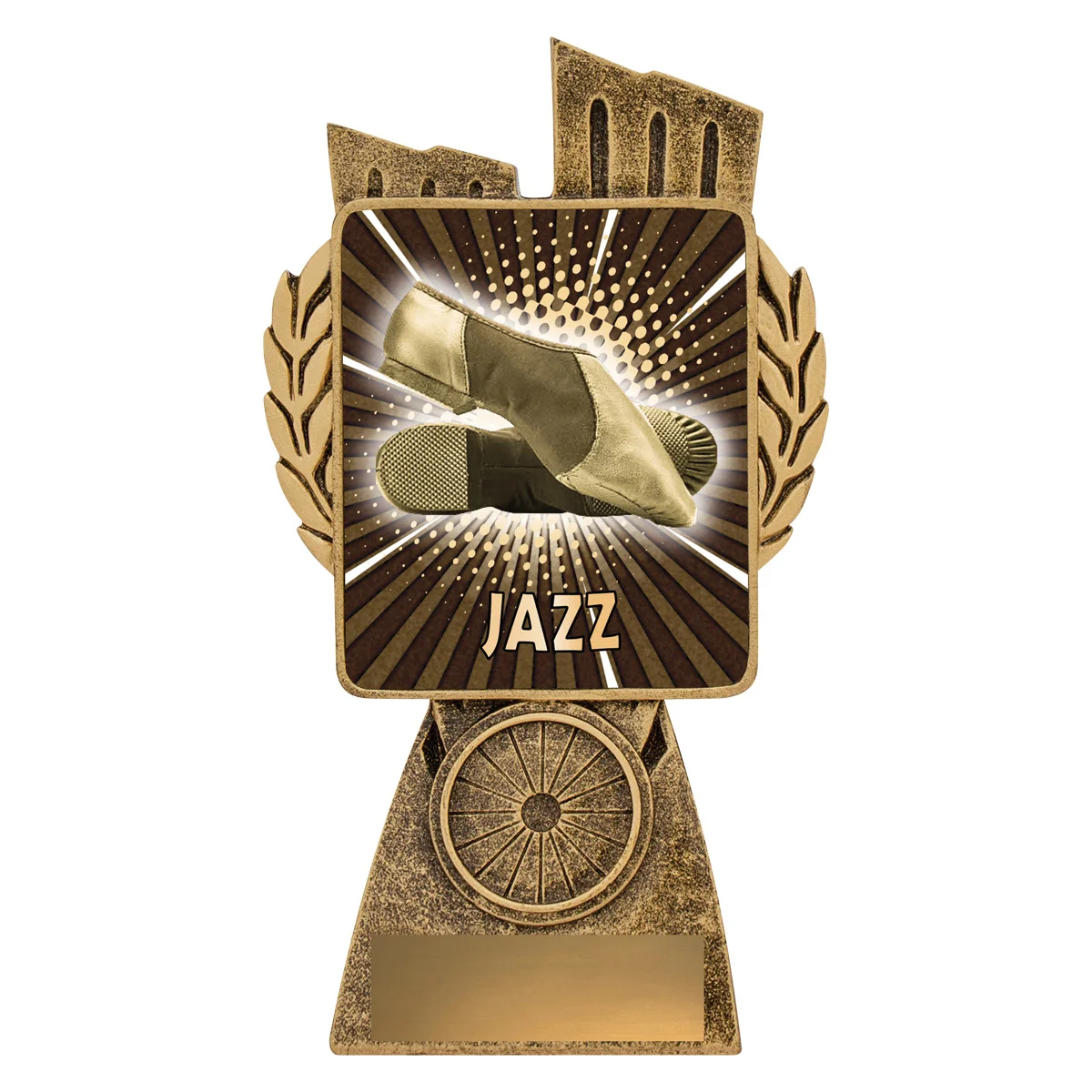 Gold antique gold lynx - jazz with resin construction