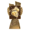 Gold antique gold lynx - lacrosse with resin construction