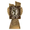 Gold antique gold lynx - male aussie rules with resin construction