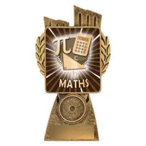 Gold antique gold lynx - maths with resin construction