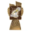 Gold antique gold lynx - public speaking with resin construction