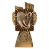 Gold antique gold lynx - rugby theme with resin construction