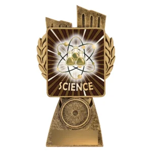 Gold antique gold lynx - science with resin construction