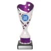 Purple arcade purple cup with plastic / marble construction
