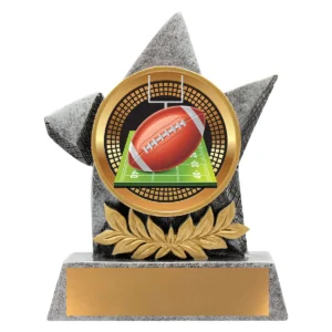 Silver argo - american football with resin construction