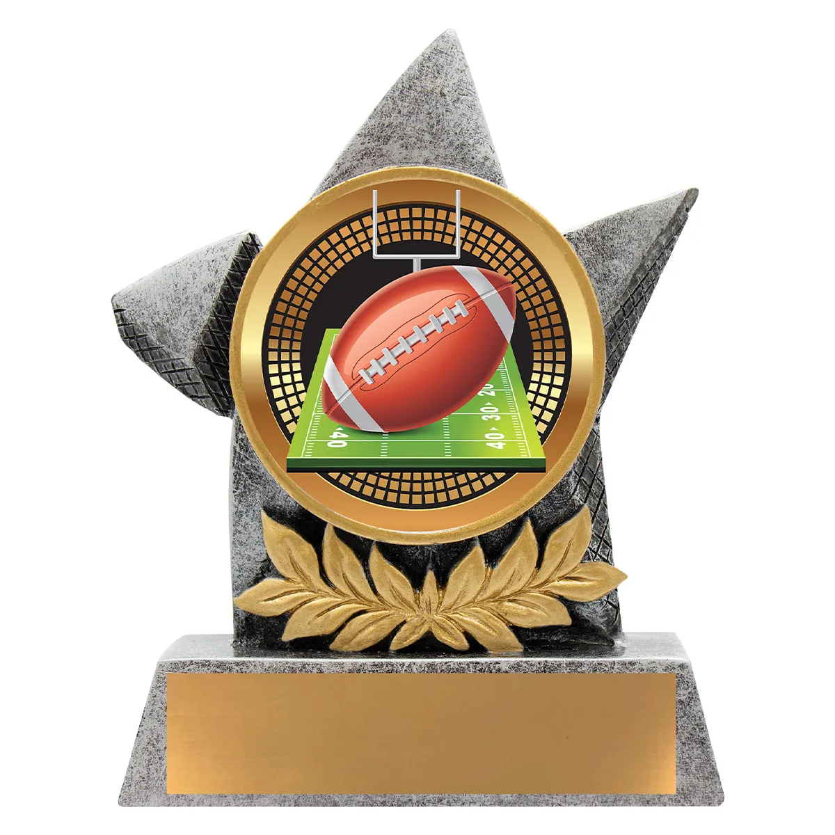 Silver argo - american football with resin construction