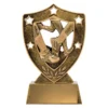 Gold athletics gold shield with resin construction
