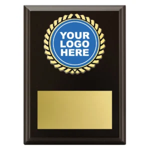 Black aura plaque with timber construction