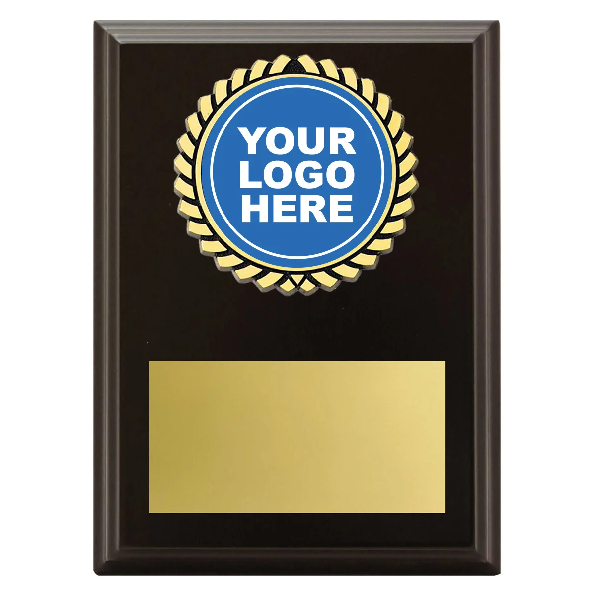 Black aura plaque with timber construction