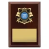 Walnut banner plaque with timber construction