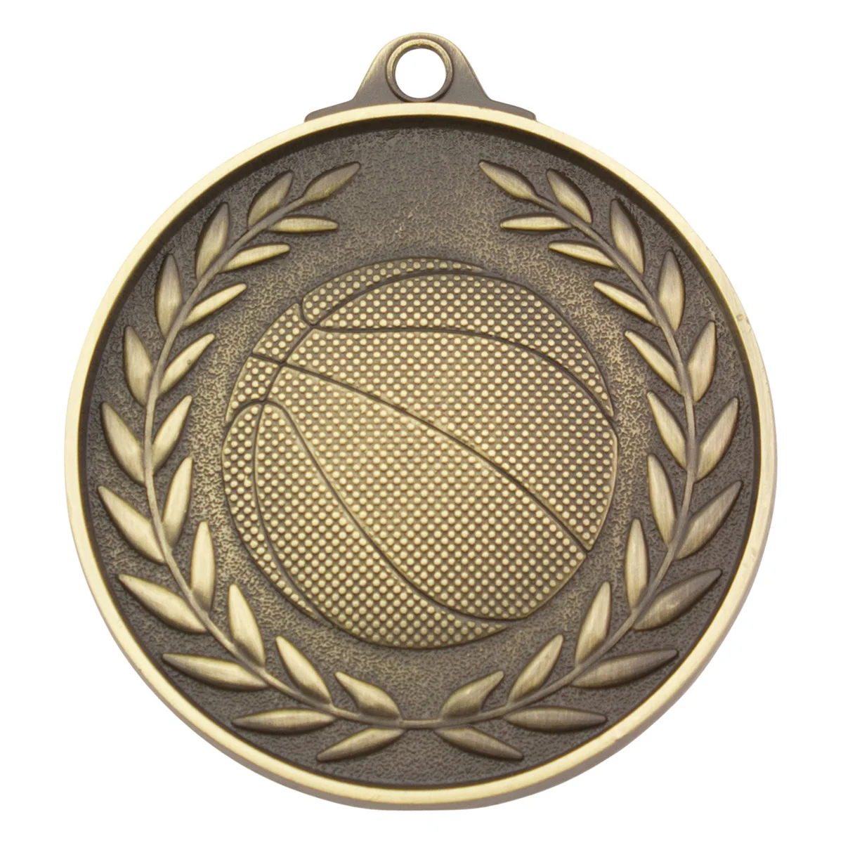 Gold basketball antique gold with metal construction