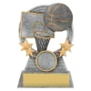 Silver basketball comet with resin construction