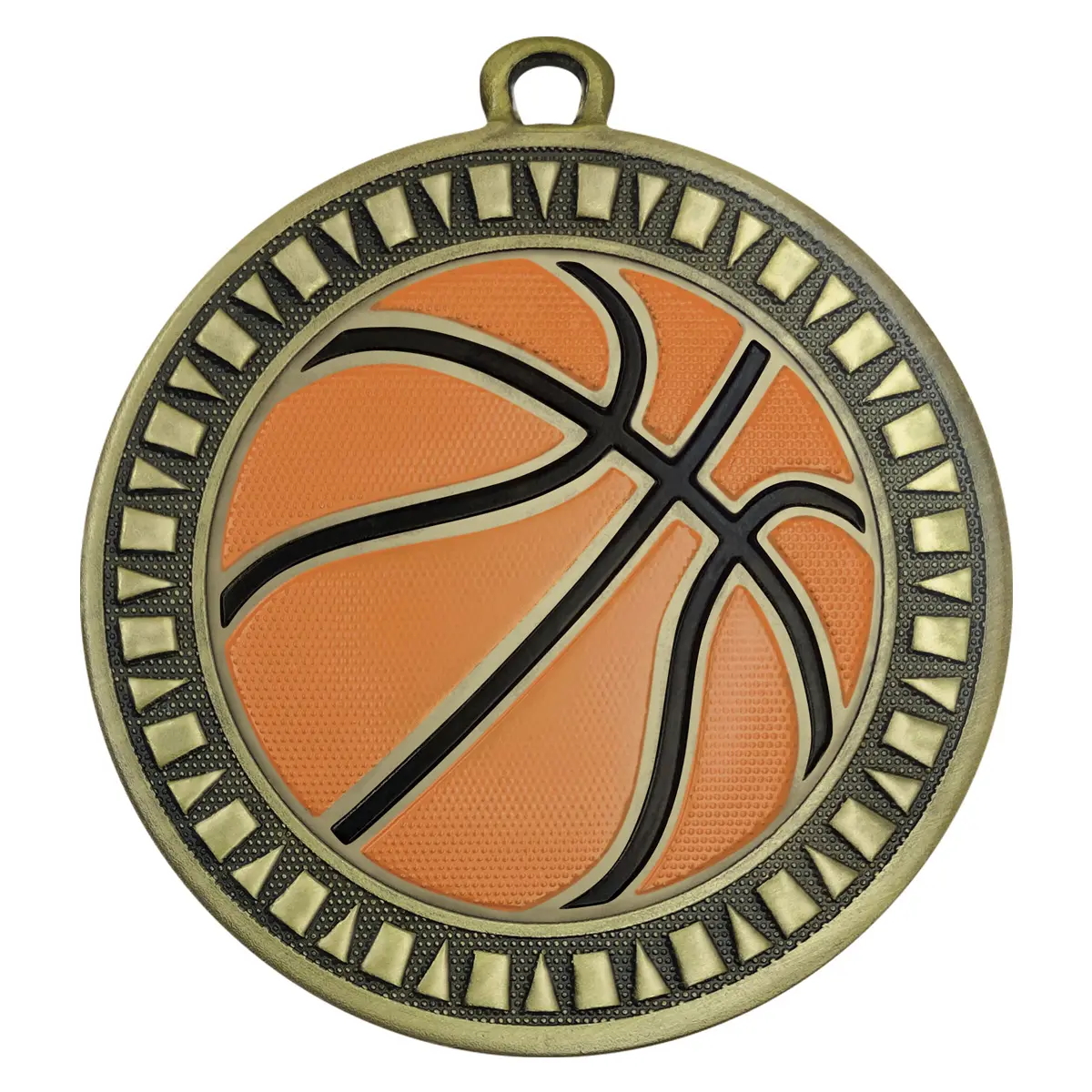 Gold basketball spark with metal construction