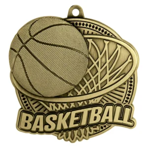 Gold basketball tempo with metal construction