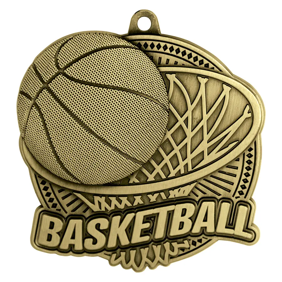 Gold basketball tempo with metal construction