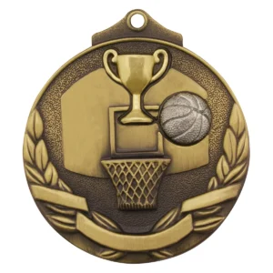 Gold basketball two tone with metal construction