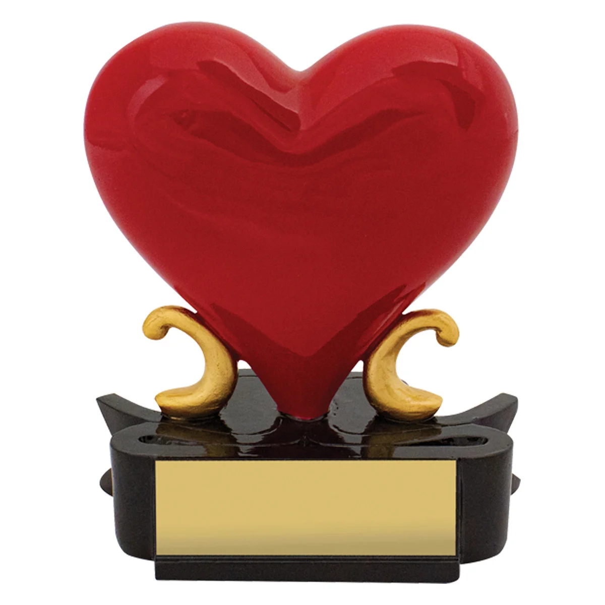 Red beating heart with resin construction