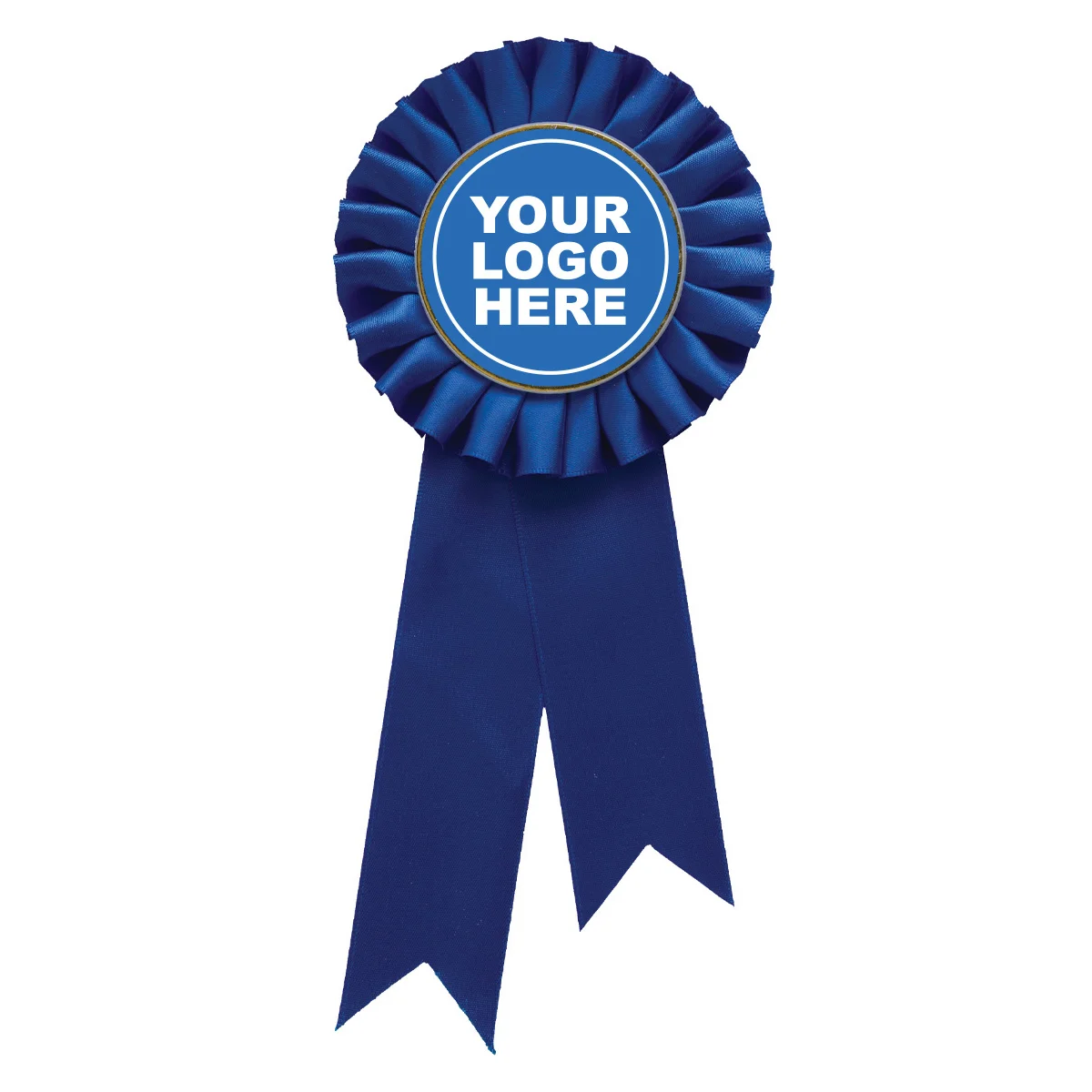 Blue blue rosette w/ clip