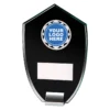 Black cambridge award with glass construction
