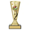 Gold carnival cup - cricket with plastic / marble construction