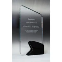 Clear / black celestial glass- peak with glass construction