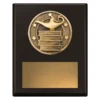 Black challenge plaque - academic with timber construction
