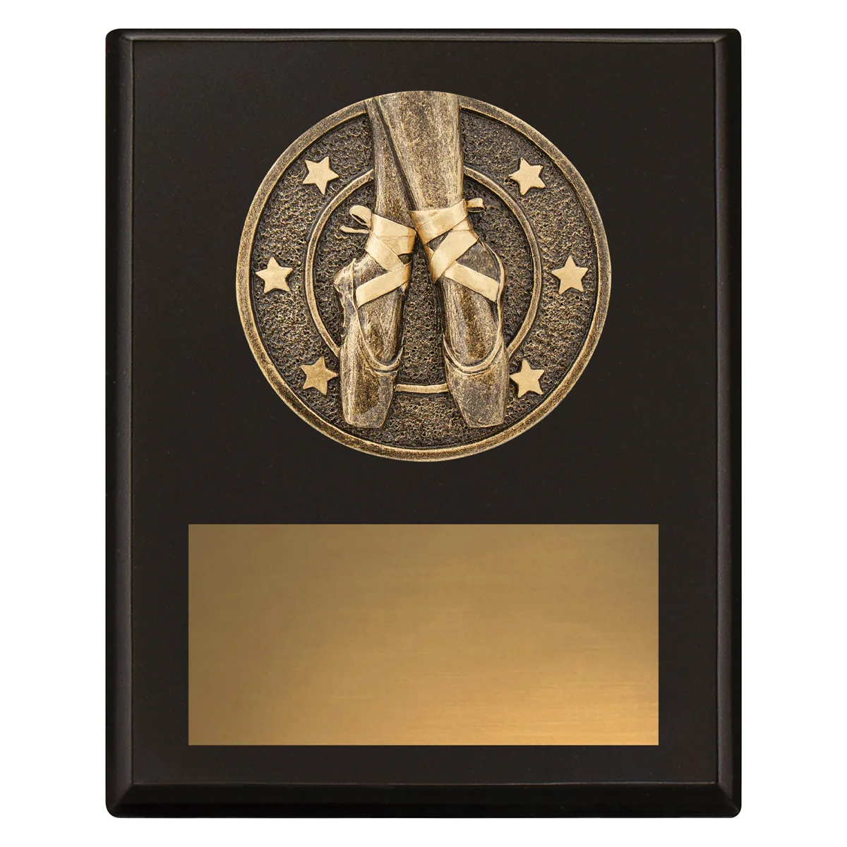 Black challenge plaque - ballet with timber construction
