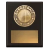 Black challenge plaque - basketball with timber construction