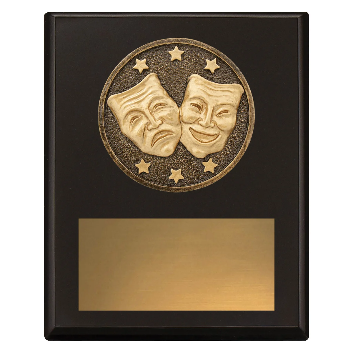 Black challenge plaque - drama with timber construction
