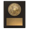 Black challenge plaque - football with timber construction