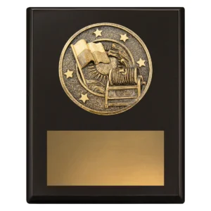 Black challenge plaque - lifesaving with timber construction
