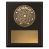 Black challenge plaque - science with timber construction