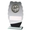 Chess clipped oval with glass construction