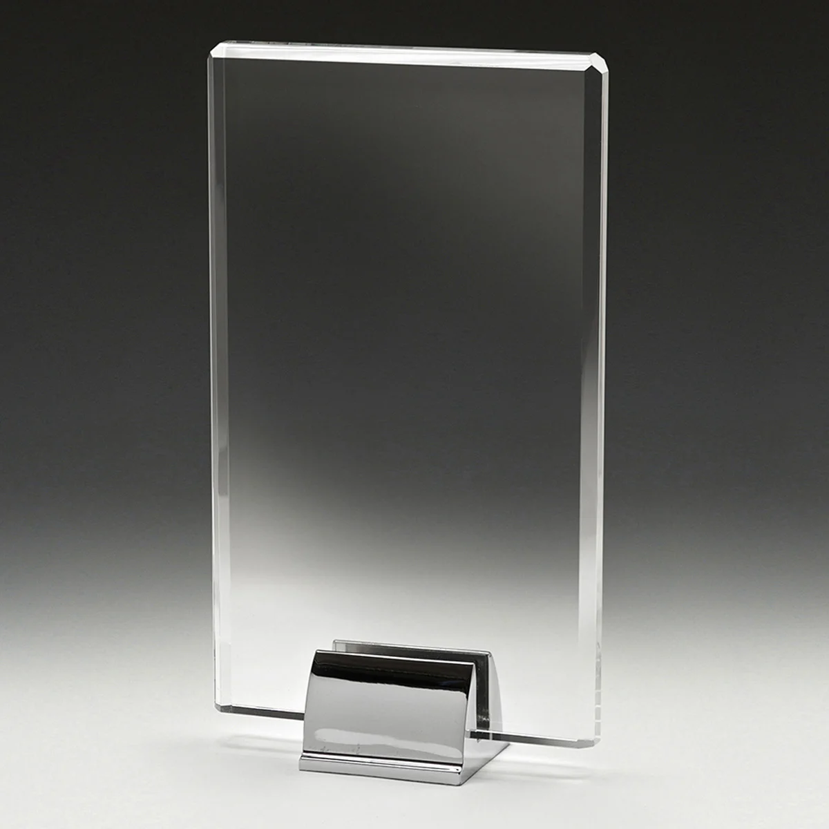Cip crystal plaque with crystal / metal construction