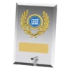 Clear plaque - premium with glass construction