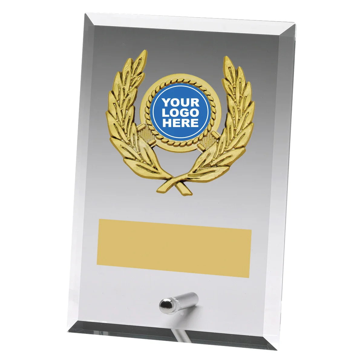 Clear plaque - premium with glass construction