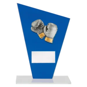 Blue cobalt glass - boxing with glass construction