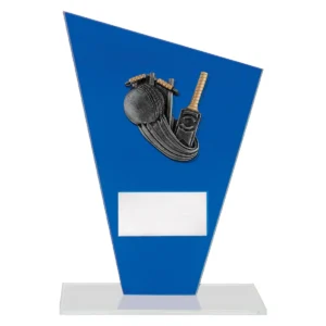 Blue cobalt glass - cricket with glass construction
