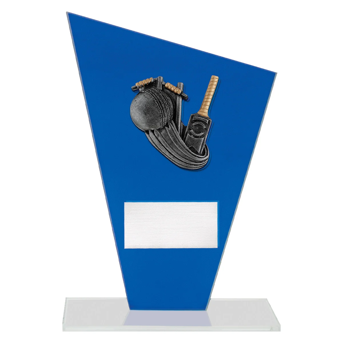 Blue cobalt glass - cricket with glass construction