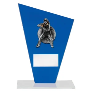 Blue cobalt glass - female fielding with glass construction