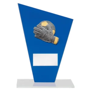 Blue cobalt glass - goalkeeper with glass construction