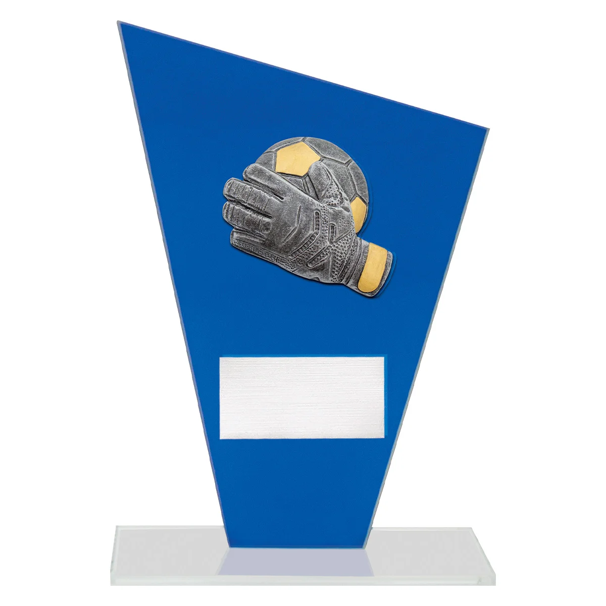 Blue cobalt glass - goalkeeper with glass construction