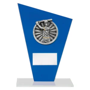 Blue cobalt glass - male with glass construction