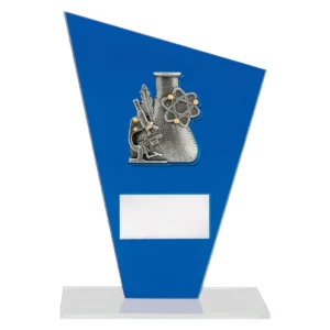 Blue cobalt glass - science with glass construction