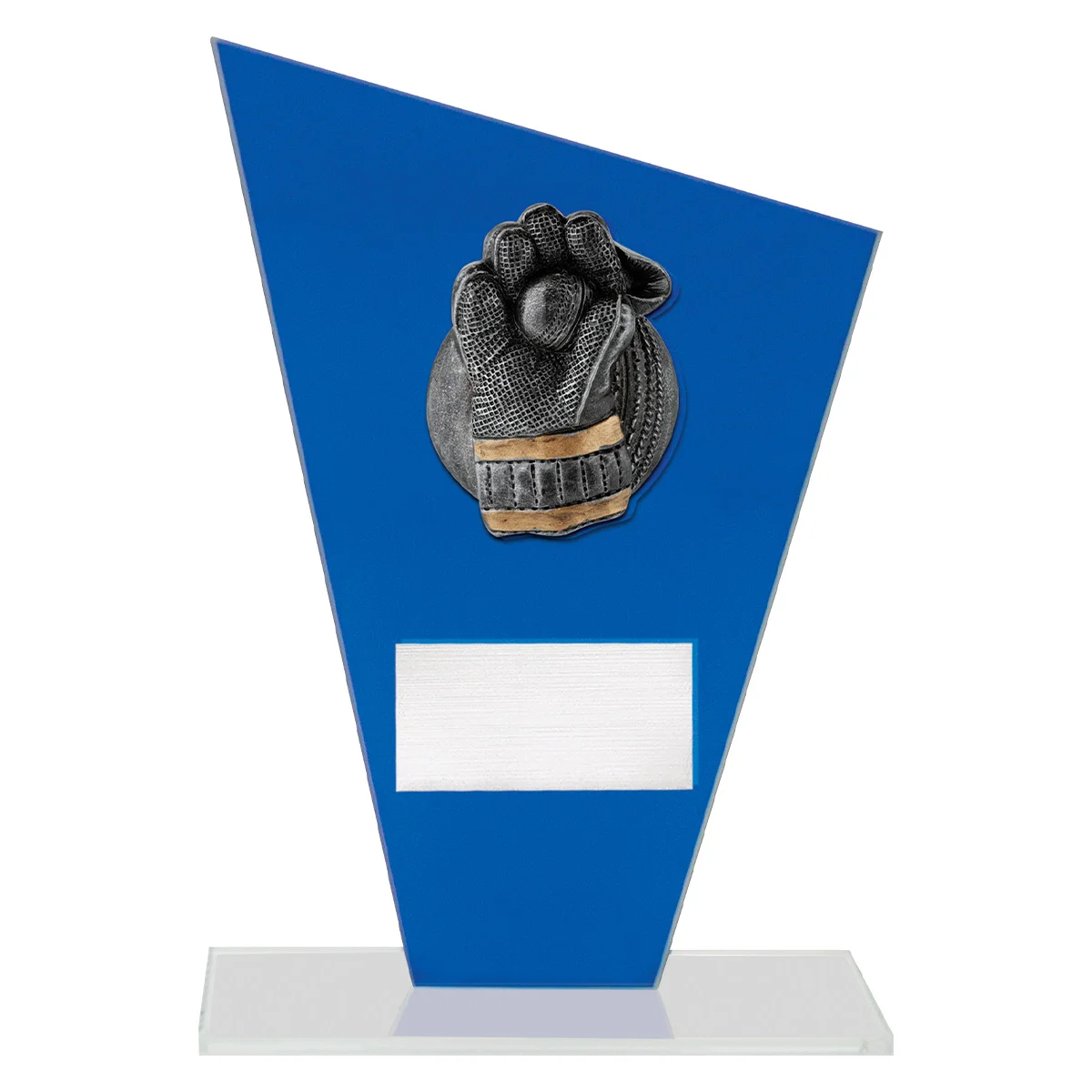 Blue cobalt glass - wicketkeeper with glass construction