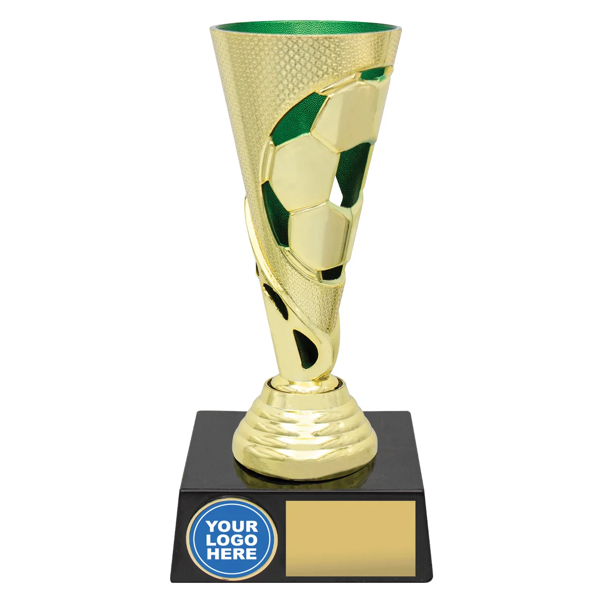Green copa logo with plastic construction